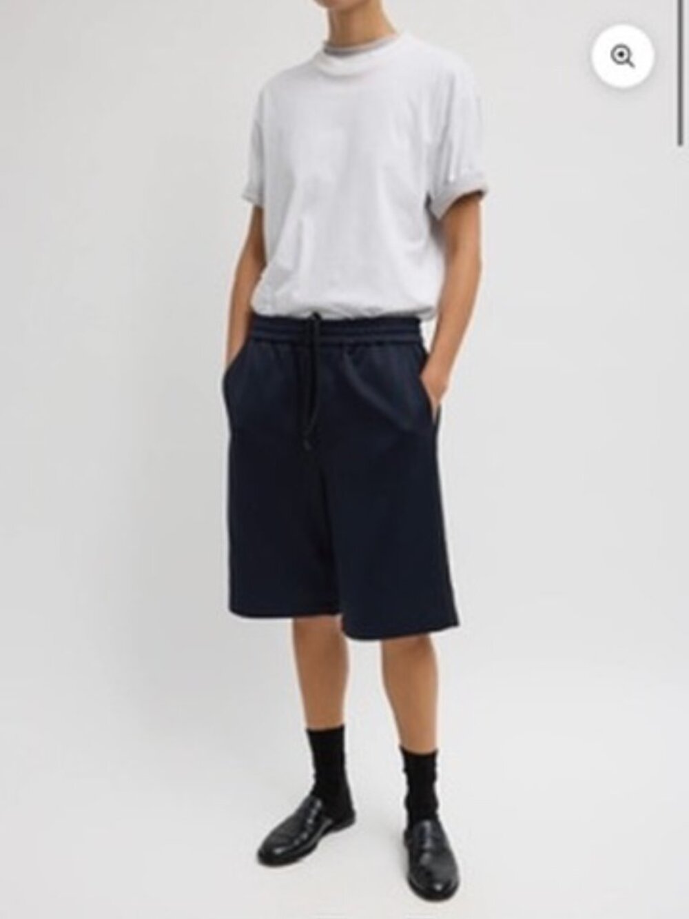 Tibi Active Knit Short Navy